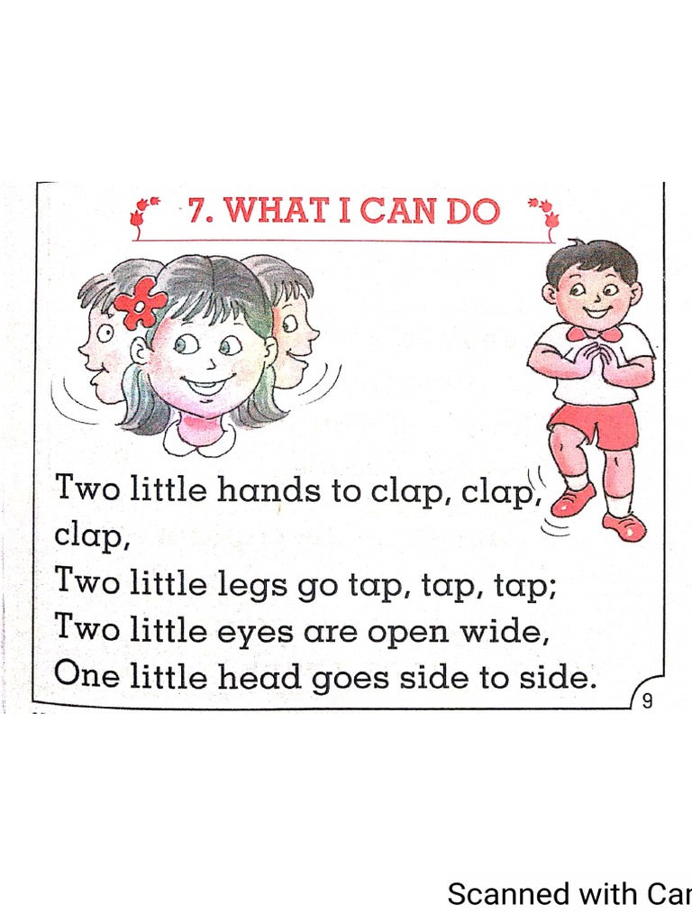 English Rhymes CLASS UKG | PDF