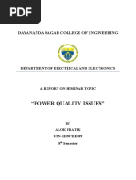 "Power Quality Issues": Dayananda Sagar College of Engineering