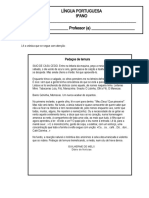 9ºANO - Crónica - Pedaços de Ternura