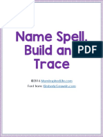 Word Say Spell Build Trace Vertical