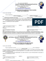 Parents Orguardians Authorization Form For NSTP 1&2 Summer 2011