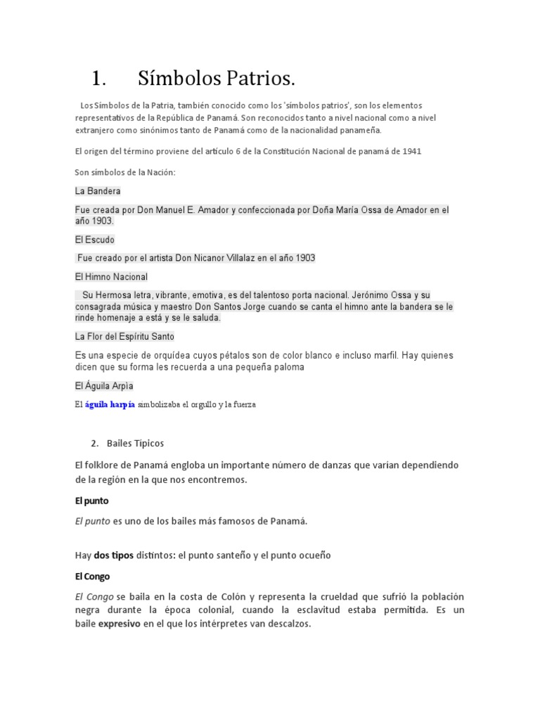 Los Símbolos de La Patria | PDF | Alimentos | Cocina