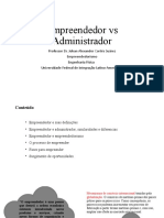 Empreendedor Vs Administrador