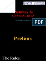 Incridea 20 General Quiz: Gsssss
