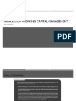 Analysis of Working Capital Management: FIN 4707 - MAA
