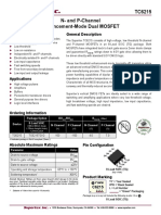 TC6215 N-And P-Channel Enhancement-Mode Dual MOSFET: Features General Description