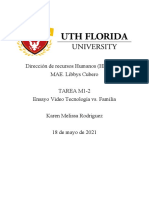 TAREA M1-2 - Ensayo Video Tecnologia Vrs. Familia