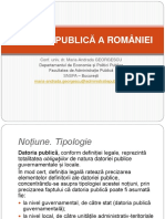 Datoria Publica A Romaniei