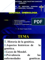 Clase 1 Genetica - Historia, Leyes de Mendel, Enfermedades Geneticas y Clasificacion (1) Aa