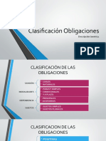 Clasificación Obligacionesdescripción General