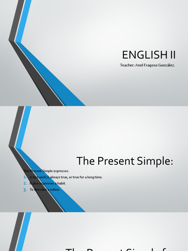 Present Simple He, She, It | PDF | Linguistic Typology | Human ...