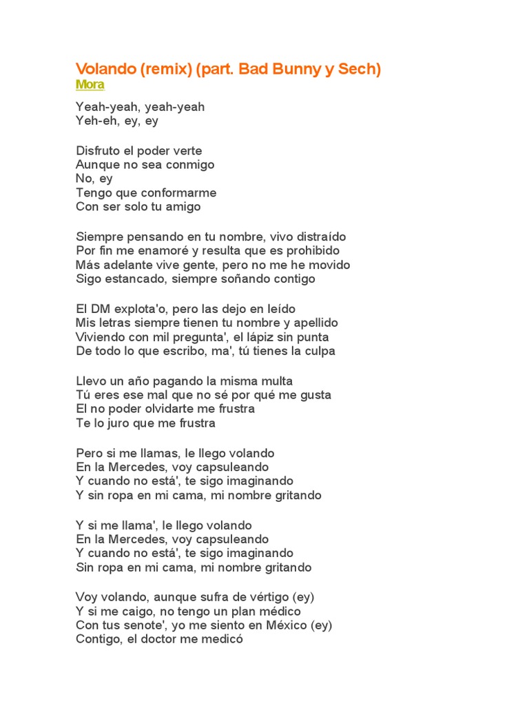 Volando Remix | PDF | Poesía