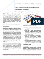 Review On Optimization of Post Tension of Concrete Floor Slab