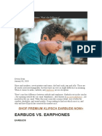 Smartphone23 - Earbuds vs. Earphones What's The Difference