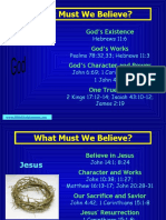 What Must We Believe?: God's Existence God's Works God's Character and Power