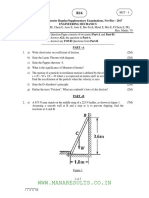 Engineering Mechanics exam questions and answers