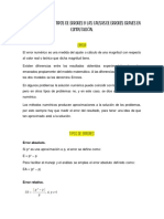 Error. Tipos de Error y Errores en Computación.