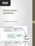 Pedagogical Grammar Report