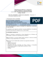 Guia de Actividades y Rúbrica de Evaluación Escenario 3 Innovación Didáctica en AVA