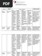 Theory Matrix Worksheet