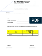 Borang Akuan Penerimaan Bantuan