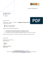 Format Surat Permintaan Penawaran Harga