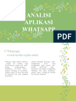 Analisis Aplikasi Whatsapp