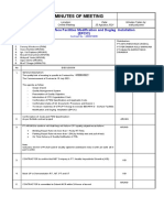 Minutes of Meeting: Bekapai-3 Surface Facilities Modification and Dogleg Installation (Epcic)