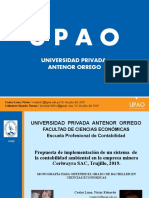Propuesta de Implementación de Un Sistema de Contabilidad Ambiental en La Empresa Minera Coriwayra S.a.C., Trujillo, 2019.