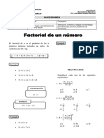 Razonamiento Matematico - Factorial de Un Número - 2°