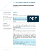 Systematic Review: The Effects of Fibre in The Management of Chronic Idiopathic Constipation