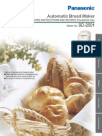 Panasonic Bread Machine SD-2501-AU Operating Instructions User Manual