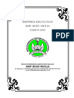 Kriteria Kelulusan SMP BM Pakisaji 2021