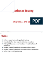 Hypothesis Testing Procedures & Examples