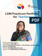 LDM Practicum Portfolio For: Teachers