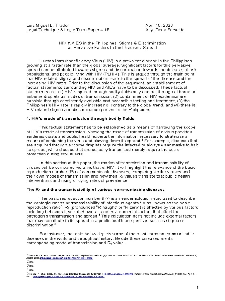 HIV Stigma and Spread in the Philippines | PDF | Hiv/Aids | Pandemic