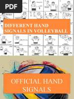 Hand Signals in Volleyball | PDF | Finger | Hand