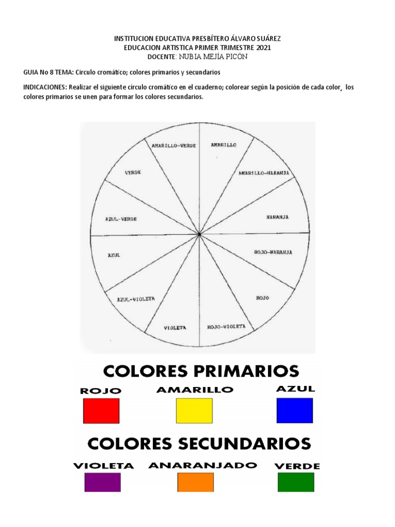 EDUCAPRENDE: LOS COLORES-EL CÍRCULO CROMÁTICO  Circulo cromatico, Imagenes  de circulos, Circulo cromatico para colorear