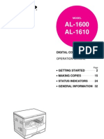 AL-1600 AL-1610: Digital Copying Machine