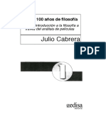 Cabrera, J. Cine 100 Años de Filosofía