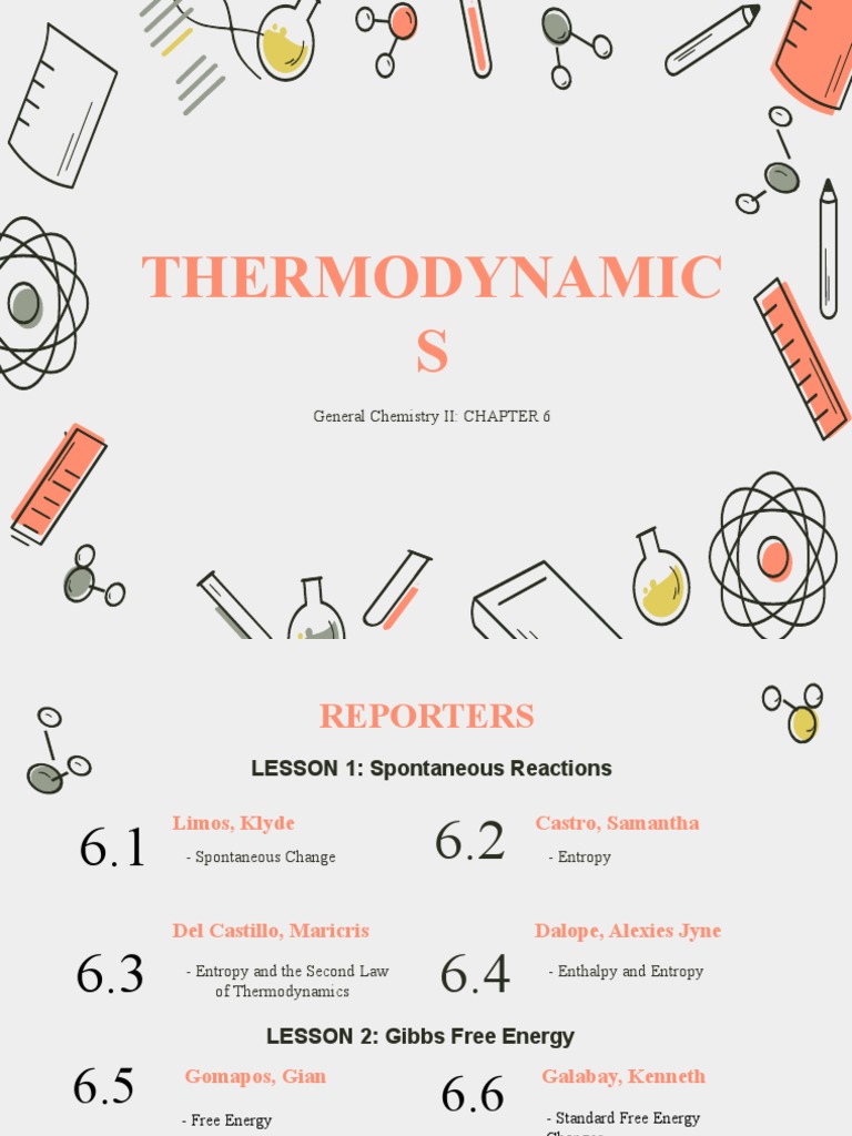 Thermodynamics: Entropy and Free Energy | PDF | Gibbs Free Energy | Entropy