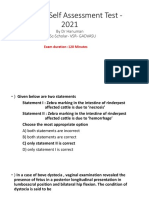 Pre-Icar-Self Assessment Test - 2021: by DR Hanuman Mvsc-Scholar-Vsr - Gadvasu