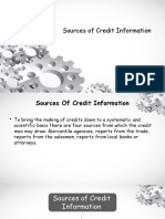 Sources of Credit Information