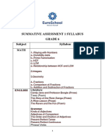 GR 6 Summative Assessment 1 Syllabus - 1167857516210556929.Sd - PDF