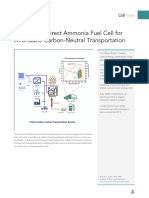 An Efficient Direct Ammonia Fuel Cell For Affordable Carbon-Neutral Transportation