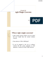 Light Weight Concrete