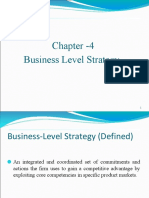 Chapter - 4 Business Level Strategy