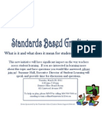 Standards Based Grading Flyer