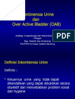 Incontinentia Urine Dan Manajemen OAB