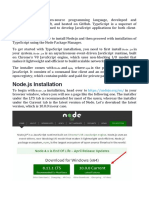 Node - Js Installation